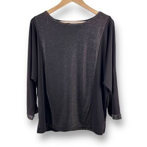 Susan Graver brown shimmer top size M‎